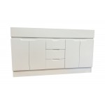 Vanity -Free standing 1500mm White Series - Single Basins